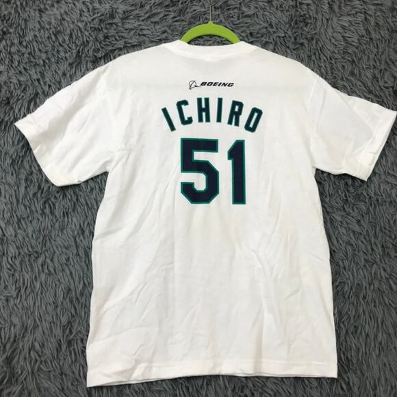 Mariners MLB- Ichro #51 Youth Delta Magnum Heavyweight XL T-Shirt White - Picture 6 of 6
